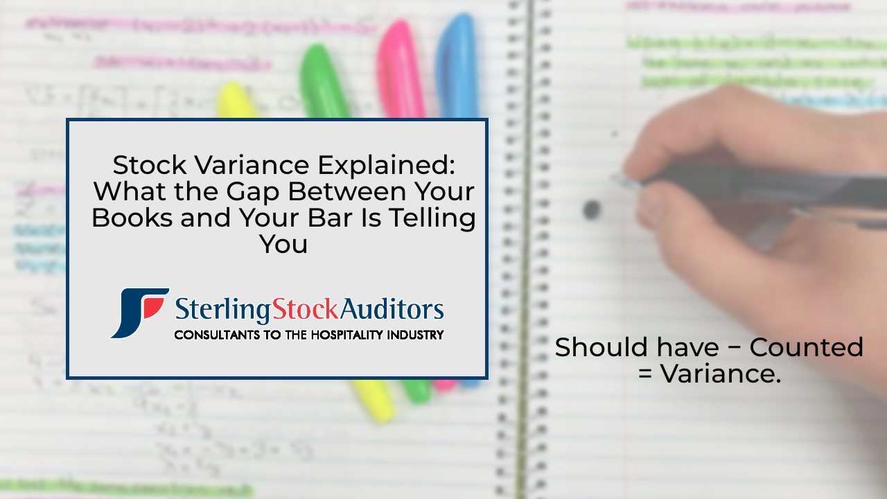 Stock Variance Explained: What the Gap Between Your Books and Your Bar Is Telling You